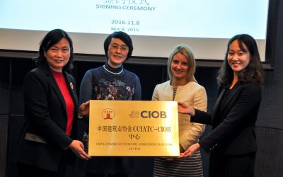 CIOB和北京昌平中建协项目管理培训中心（CCIATC）签署培训合作协议书