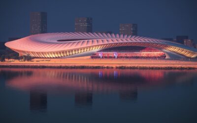 ZHA设计的广东体育场综合体将于6月竣工